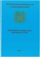 PROYECTO DE NORMA QUE APRUEBA EL TUPA