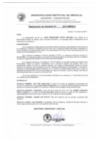 Resolución del responsable del acceso a la información Pública