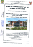 PROCESO DE CONCURSO CAS TEMPORAL Nº 001-2024-MDDH