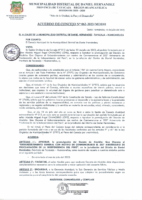 ACUERDO DE CONCEJO N°062-2023-MDDH