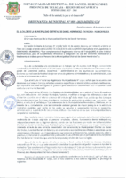 ORDENANZA MUNICIPAL N° 009-2023-MDDH-CM