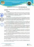 ORDENANZA MUNICIPAL N°007-2020-MDDH